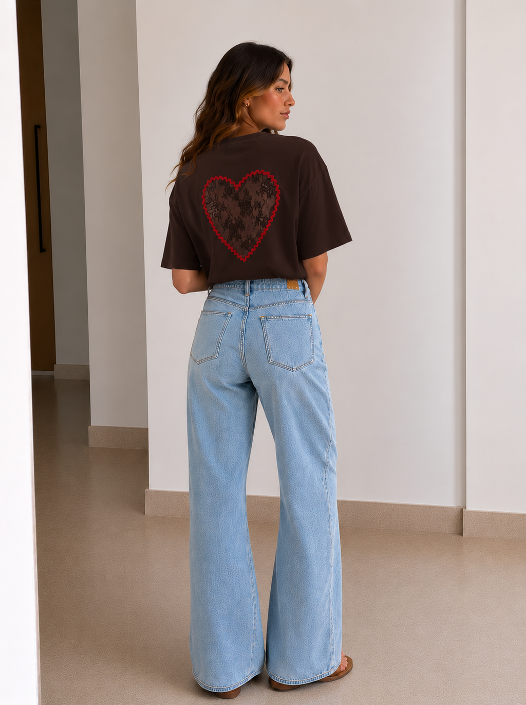 T-Shirt coeur dentelle - Alma