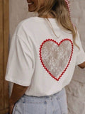 T-Shirt "Cœur de Dentelle"
