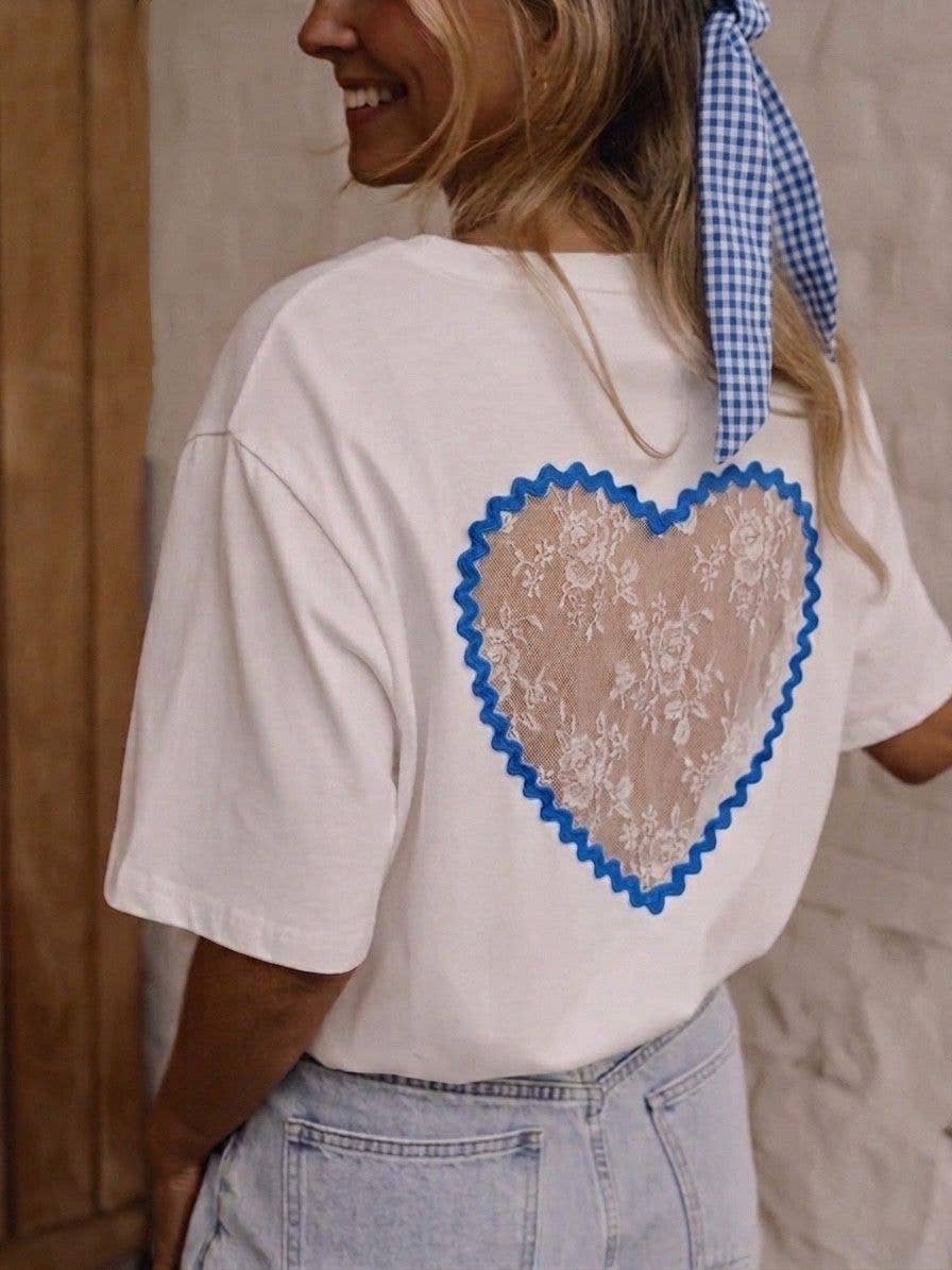 T-Shirt "Cœur de Dentelle"